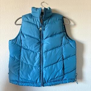 LL Bean Vintage Women's Down Vest Reversible Size Medium Puffer GORPCORE 0BDC9